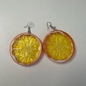Orange Slice Earrings